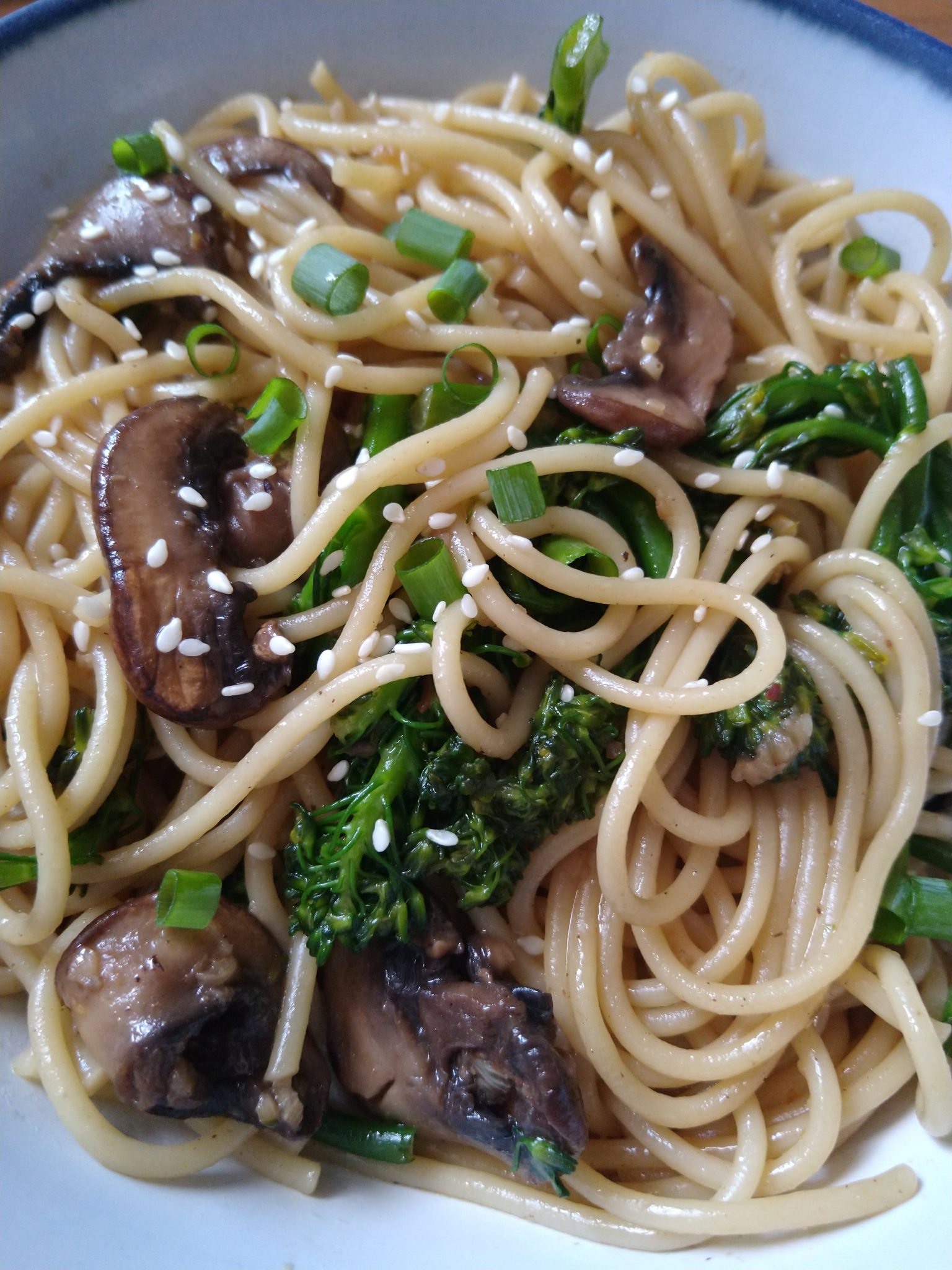 Mushroom Broccolini Pasta Stir Fry Let's Share Recipes!